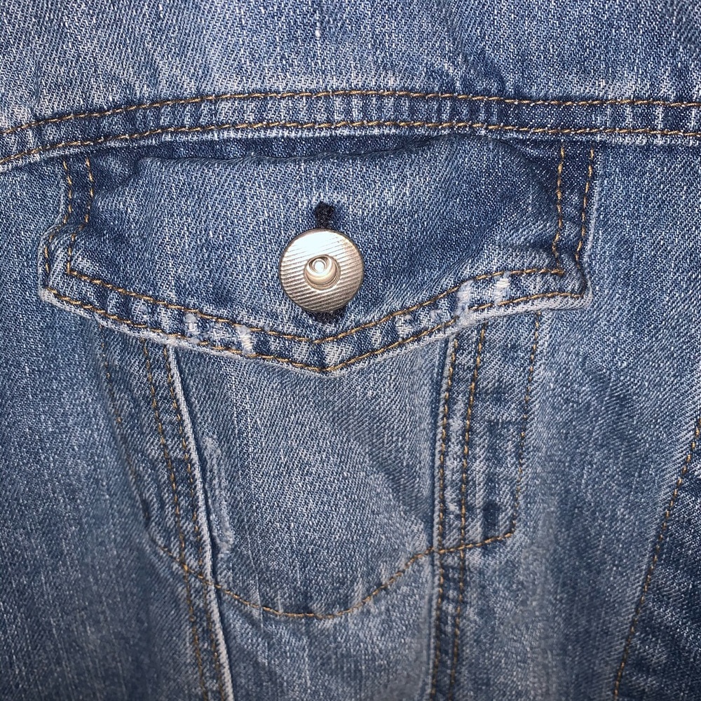 Distressed Jean Jacket - Picture 3 of 6